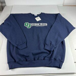 VTG 90s Guess Jeans Sweatshirt Adult Extra Large Blue Logo Pullover Crewneck USA